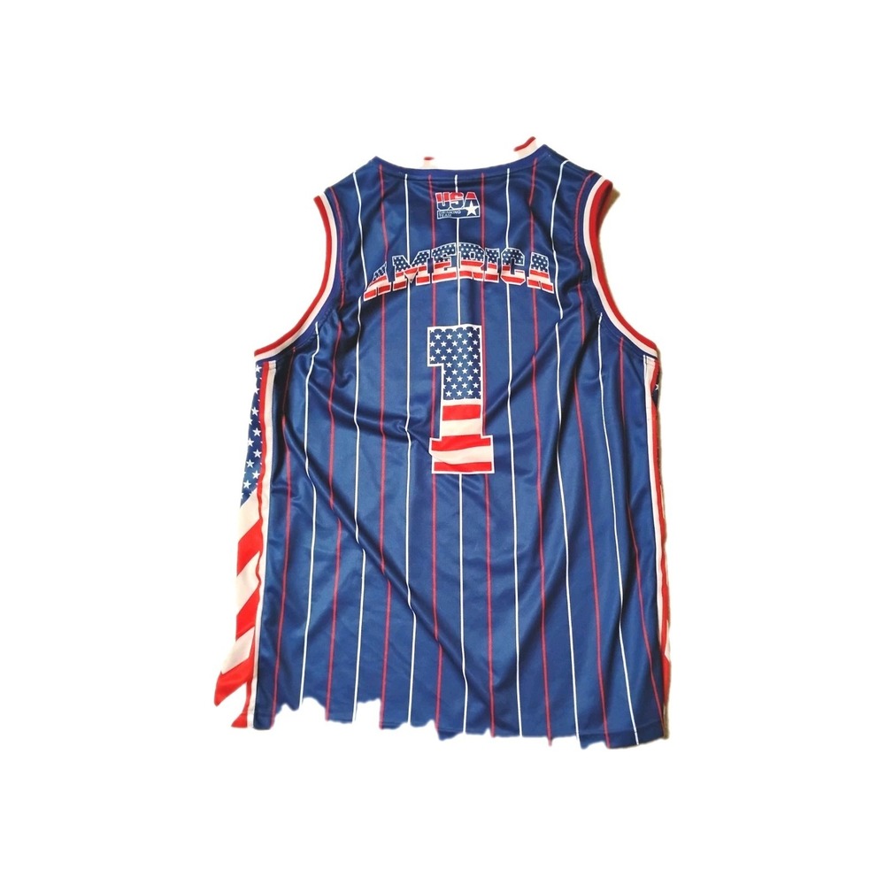 USA Drinking Team Stars & Stripes Basketball Jersey Mens 2XL